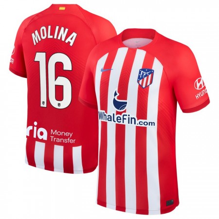 Jalkapallo Pelipaidat/Peliasut Atlético Madrid Molina 16 Kotipelipaita 2023-24
